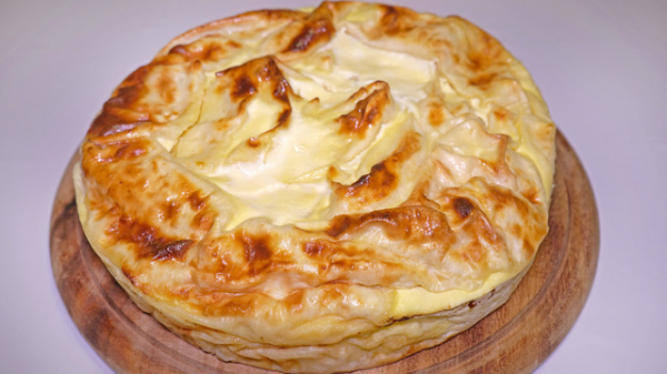 Пирог из лаваша с творогом и курагой в духовке — вкусный рецепт